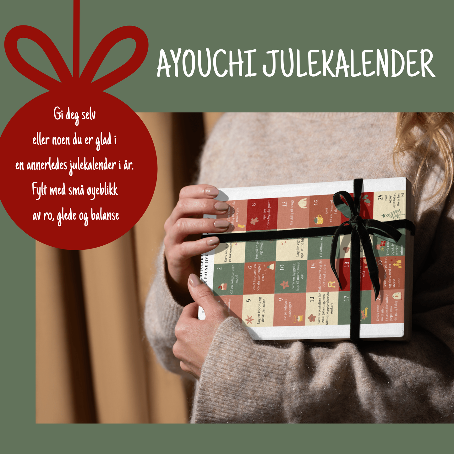 Ayouchi julekalender - 24 små steg til en mer balansert adventstid