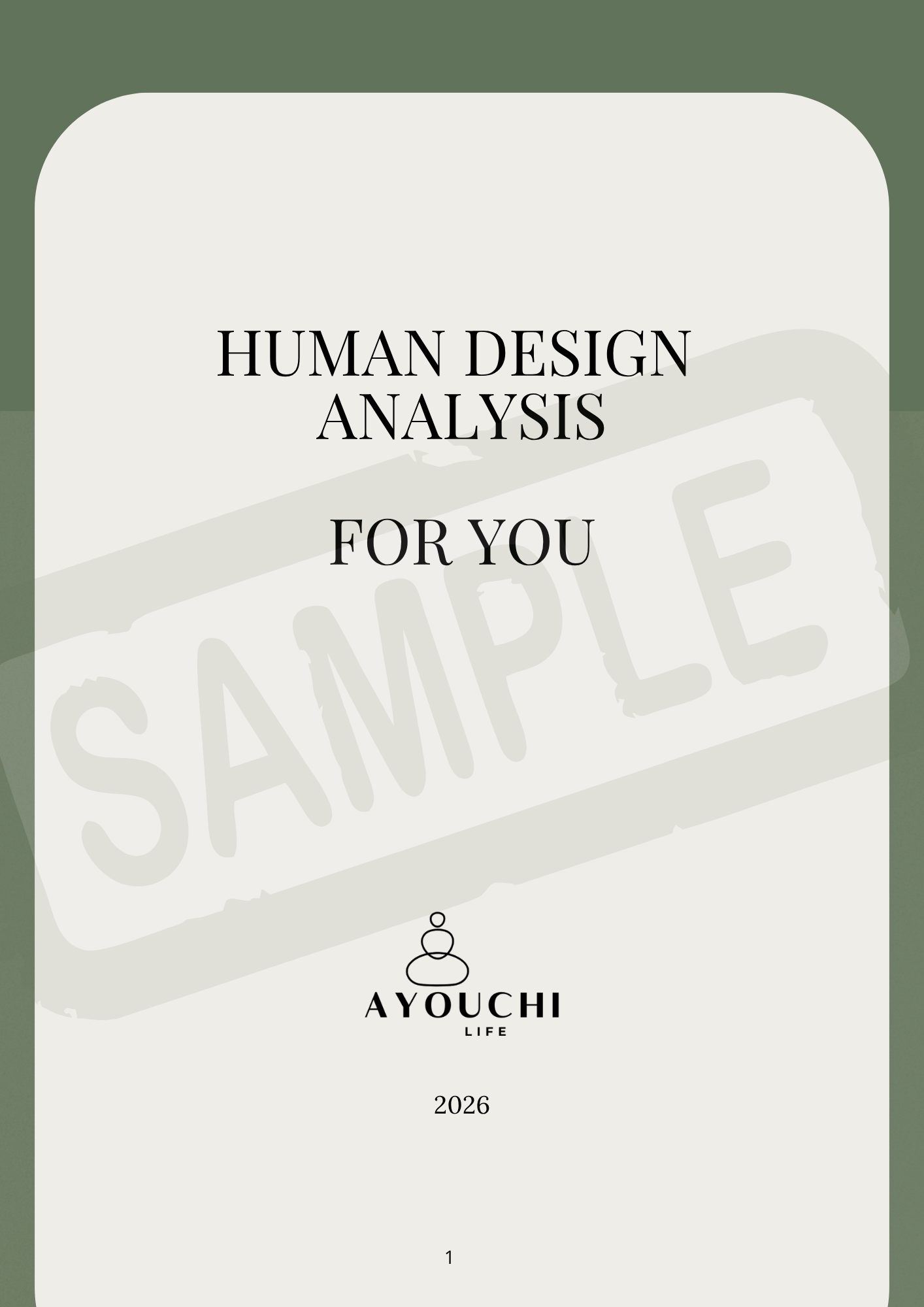 Personalized Human Design Analysis (80–100 Page Report)